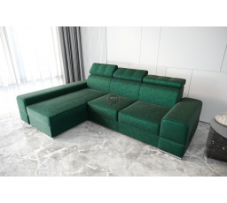 Rohová sedací souprava ROYAL 295×185 - zelená , levá