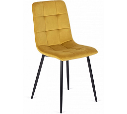 Židle PERU Hořčicová Sametová
