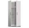 Šatní skříň 2D OMEGA I - 06, Bílá/Bílá
