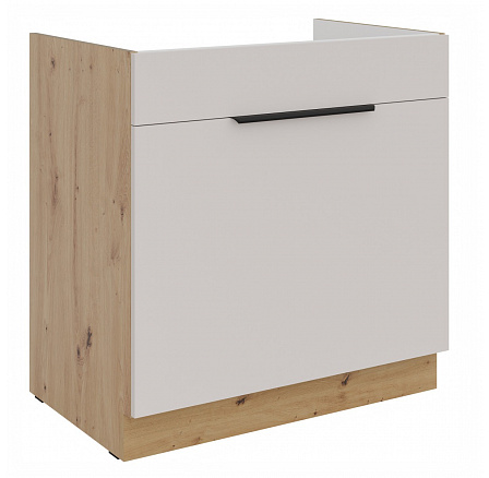 Kuchyňská skříňka Vega 80 ZL 1S dub artisan/kašmír