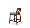 Barová židle BORYS LOW, tmavý ořech /Lars 07