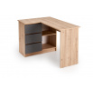 Psací stůl BEGA, Dub Artisan/Grafitový UNI