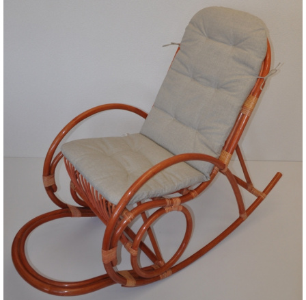 Polstr UNI na houpací křeslo látka tmavě béžový melír Polstr UNI na houpací křeslo látka tmavě béžový melír