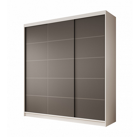 Posuvná skříň Greta 200 Bílá+Černá