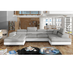 Sedací souprava ve tvaru U RODRIGO, Sawana 21 / Soft 17 Pravá