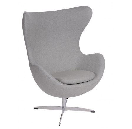 Křeslo Vejce popelavé 129 Premium