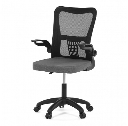 Dětská židle, houpací mechanismus, šedá síťovina, KA-K2006 GREY