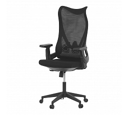 Kancelářská židle, houpací mechanismus, černá síťovina, KA-S248 BK
