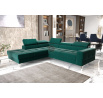Rohová sedací souprava TOSCANIA II průměr 230x250 - zelená , pravá