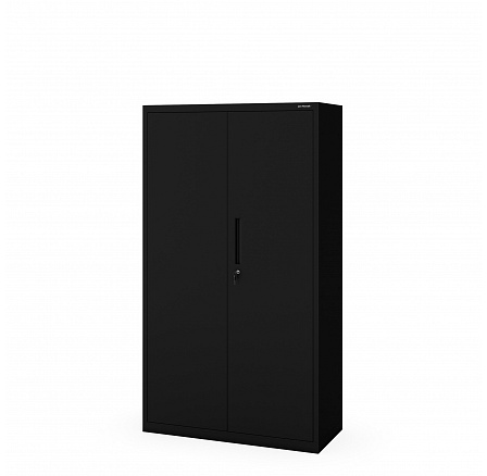 Kovová skříň MEGAN – černá, bez zásuvky, 160 cm