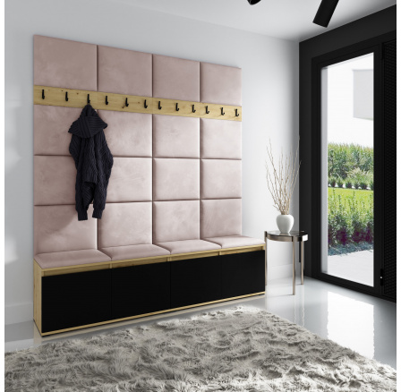 Předsíňová stěna EMI 4, Trinity 19/Artisan+černá