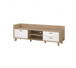 Tv komoda Iker 717, jackson hickory/bílá
