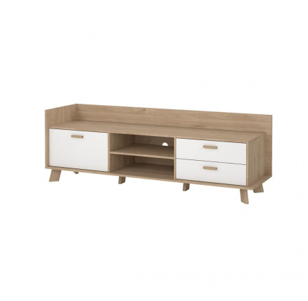 Tv komoda Iker 717, jackson hickory/bílá