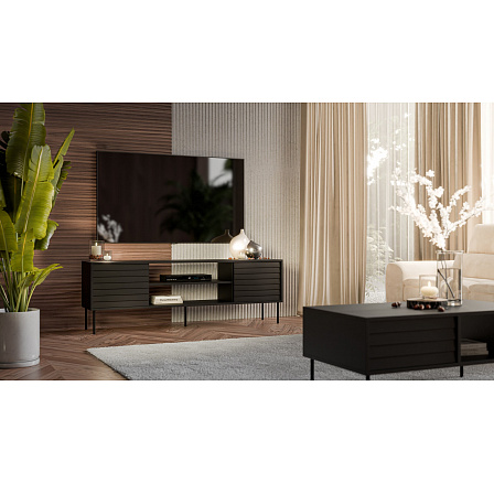 TV komoda CORTINA EF, černá