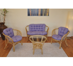 Polstry na soupravu Bahama velká komplet fialový melír