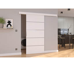 Posuvné dveře na stěnu BIELLA 86 White