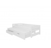Dvojlůžko s matracemi FRAGA White