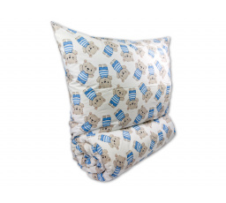 Krepové dětské povlečení 140x200, 70x90cm Medvídek