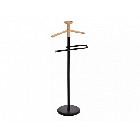 Věšák LUGO, Černá/Buk Věšák LUGO, Černá/Buk