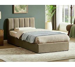 Postel s úložným prostorem MONTREAL VELVET 90x200 cm, Béžový Bluvel 28