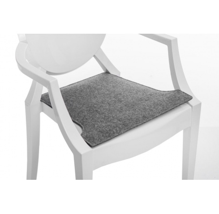 Polštář na židli Royal světle šedý