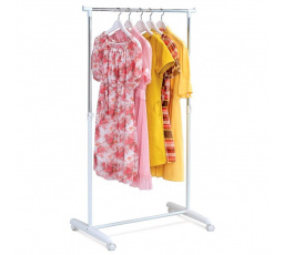 Stojan na šaty, kov, bílá, ABD-1201 WT