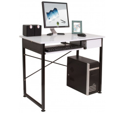 CT-1156 Psací stůl bílo/černý B5-FX