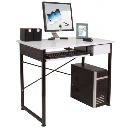 CT-1156 Psací stůl bílo/černý B5-FX CT-1156 Psací stůl bílo/černý B5-FX