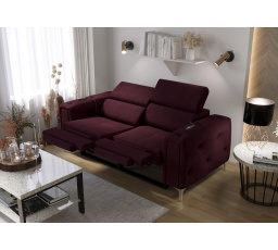 Sofa ORION II , relax 190 cm - bordó