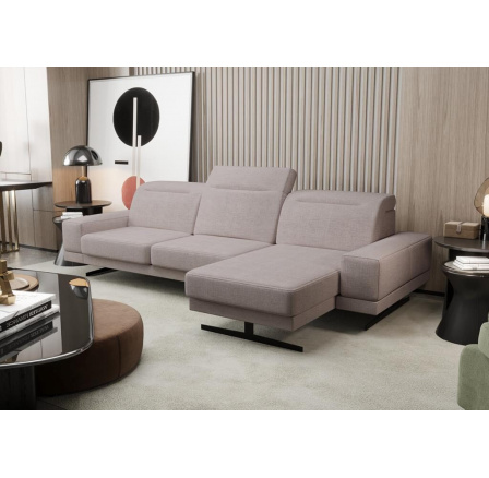 Rohová sedací souprava FIORE MINI 265x180 cm - šedá béžové, pravá