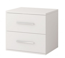 Noční stolek OMEGA I - 22, Bílá/Bílá