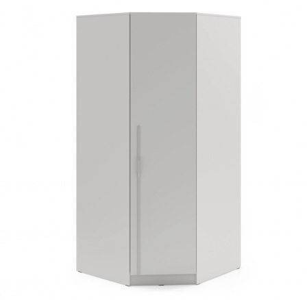 Skříň rohová BRAGA 4 Šedá s kovovým madlem