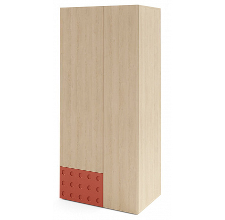 Šatní skříň SALSA SL2, Dub piškotový/Eukalyptus/Salsa