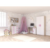Noční stolek SMYK III - 22, Dub Sonoma/Bílá/Růžová