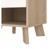 Noční stolek Iker 704, jackson hickory/bílá