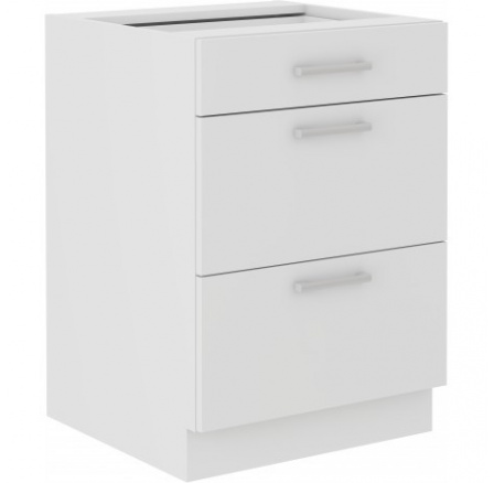 Kuchyňská dolní skříňka EDNA 60 D 3S BB, Bílá