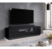 Tv komoda REJA, černá lesklá/černá lesklá