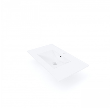 Keramické umyvadlo PRATO zapuštěné 80 cm, Bílá Keramické umyvadlo PRATO zapuštěné 80 cm, Bílá