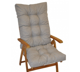 Polstr na teakové zahradní křeslo vysoké - látka voděodolná Patio