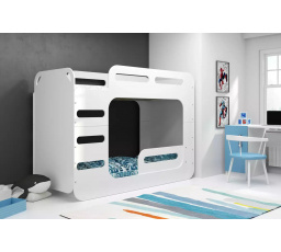 Dětská patrová postel MAX 2 Bílá, bez matrace 80 X 200