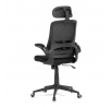 Kancelářská židle, houpací mechanismus, černá síťovina, KA-Q842 BK