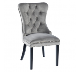 Židle velvet šedá K9-FX