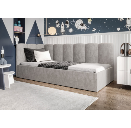 Postel SIMBA - šedá - T88, Levá strana