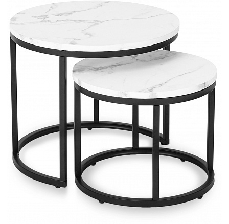 Sada stolků DAFNE Bílý Mramor