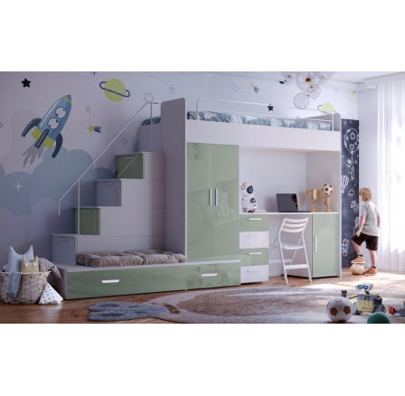 Postel PARADISE 5, Bílá Máta Lesk