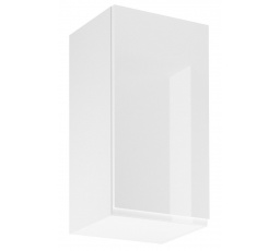 Kuchyňská horní skřínka ASPEN G40 - Pravá, Bílá/Bílý lesk