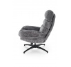 Křeslo DARIO s podnožkou, Šedá