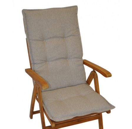 Polstr na teakové zahradní křeslo UNI excelent vysoké - látka voděodolná Patio