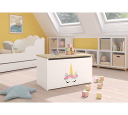 Truhla na hračky DARIA White+Sonoma