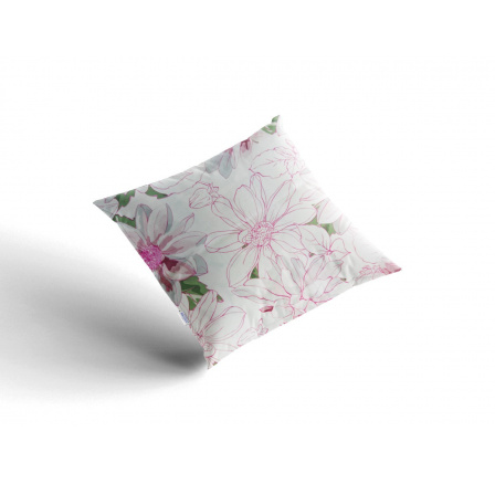 Saténový povlak na polštář Floreta 45x60